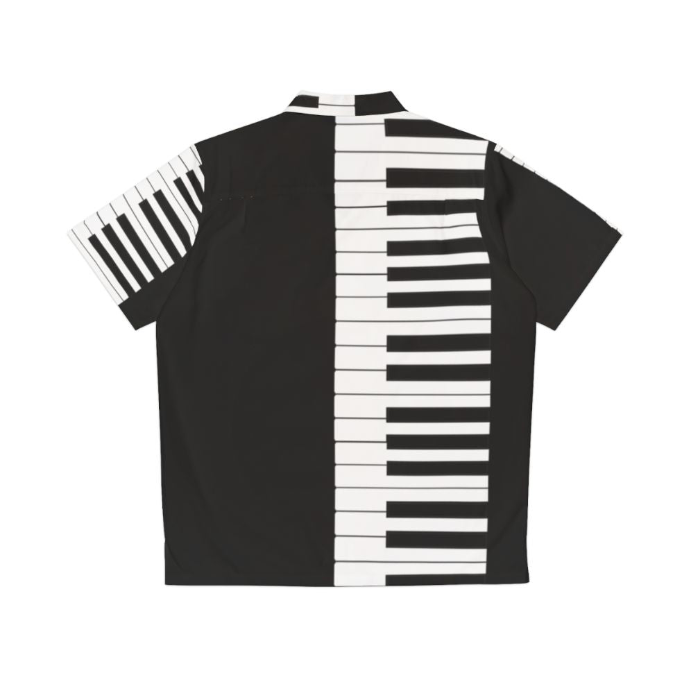 Piano Keyboard Hawaiian Shirt for Musicians - Back