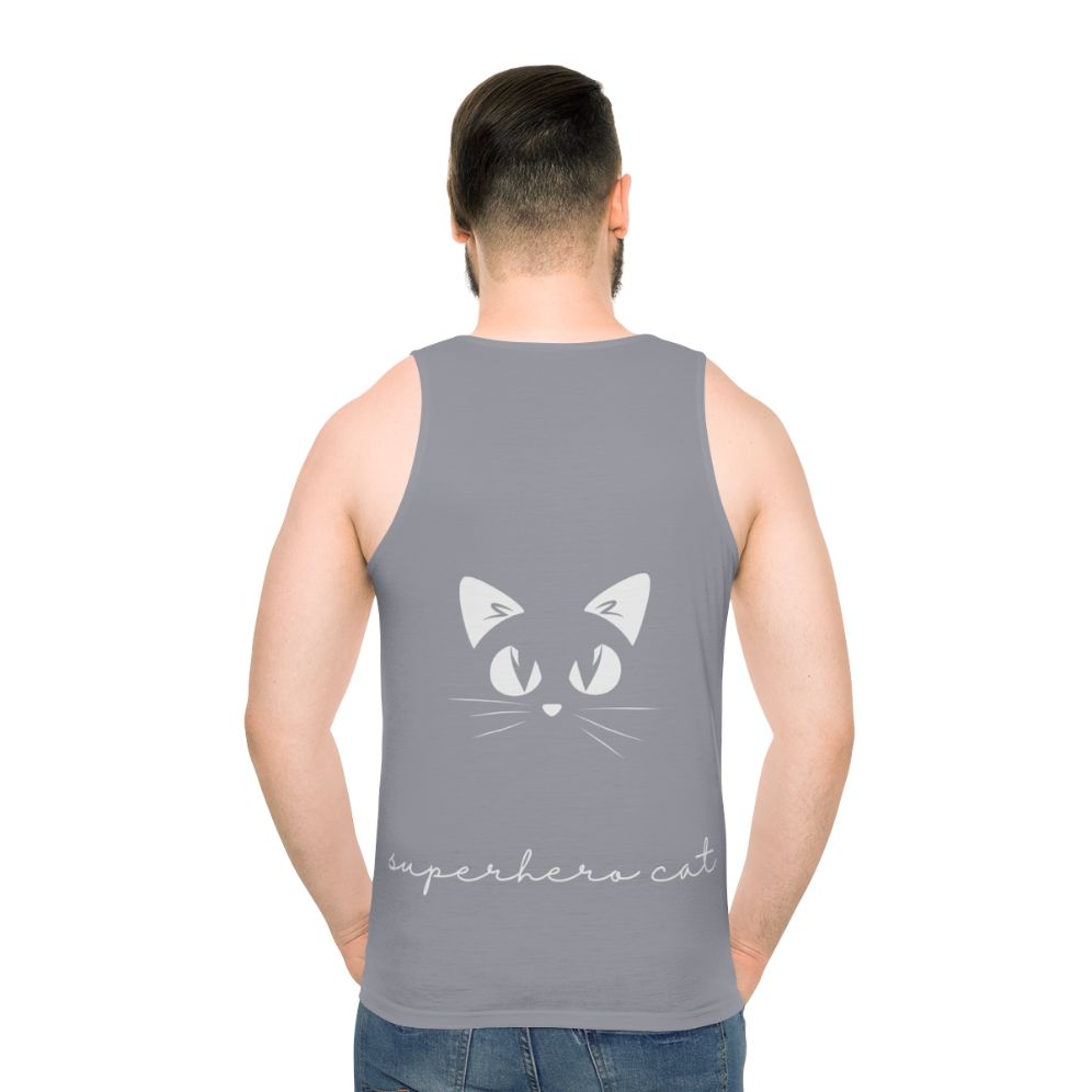 Superhero Unisex Tank Top - men back