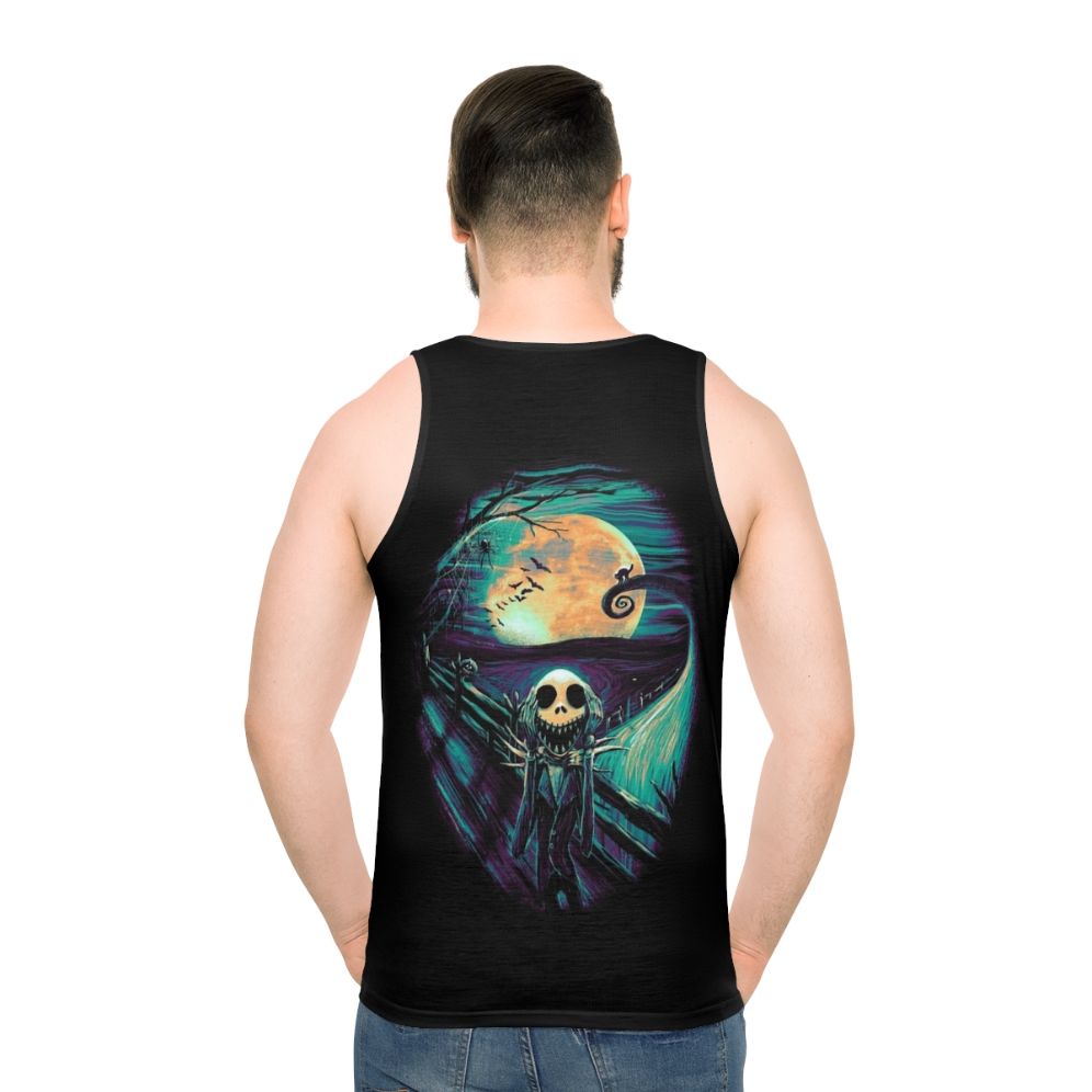 The Scream Before Christmas Unisex Halloween Tank Top - men back