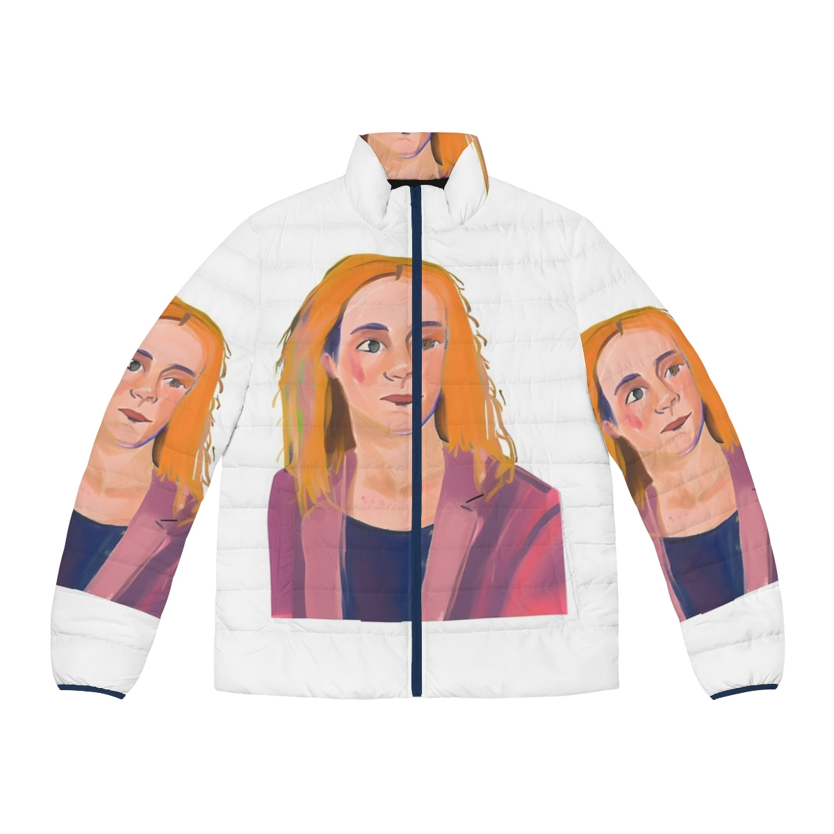 Heartstopper Darcy Olsson Puffer Jacket featuring the characters from the Netflix series