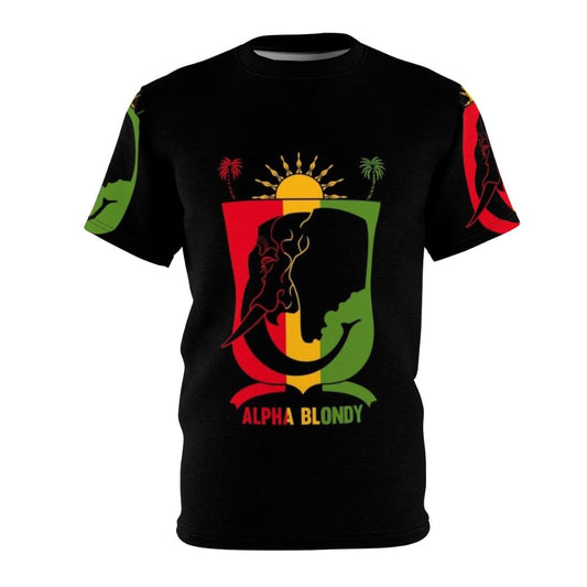 T-shirt featuring a stylized design inspired by the legendary Ivorian reggae artist Alpha Blondy.