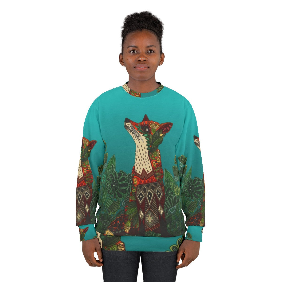 Floral Fox Botanical Sweatshirt - women