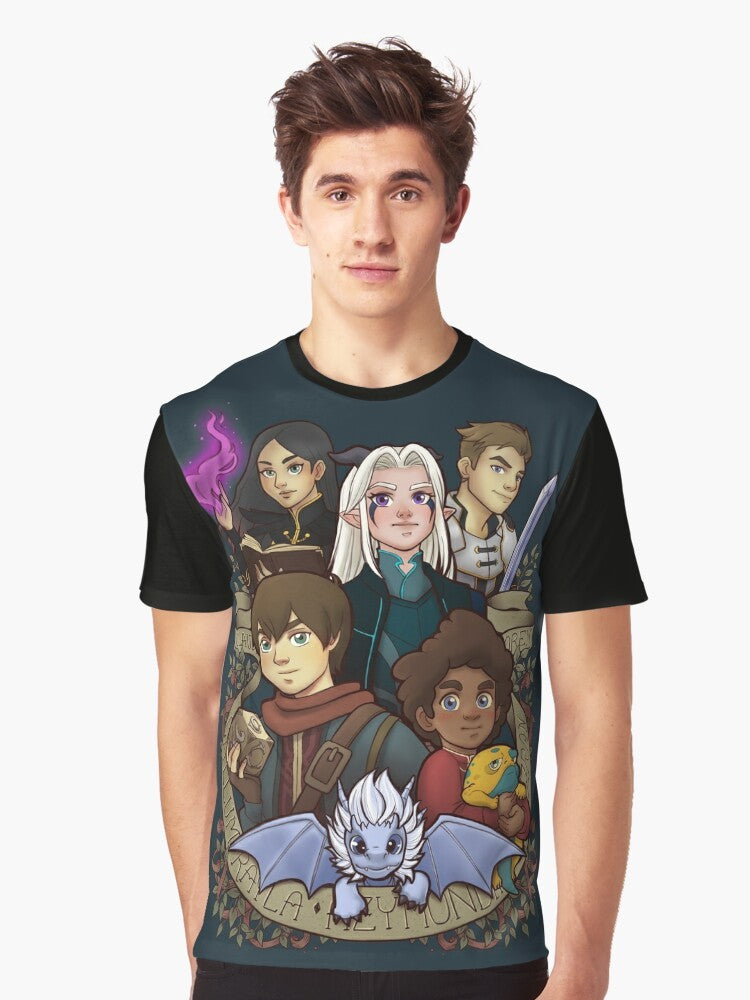 Fantasy epic "The Future King" graphic t-shirt featuring characters from the Netflix series - Men