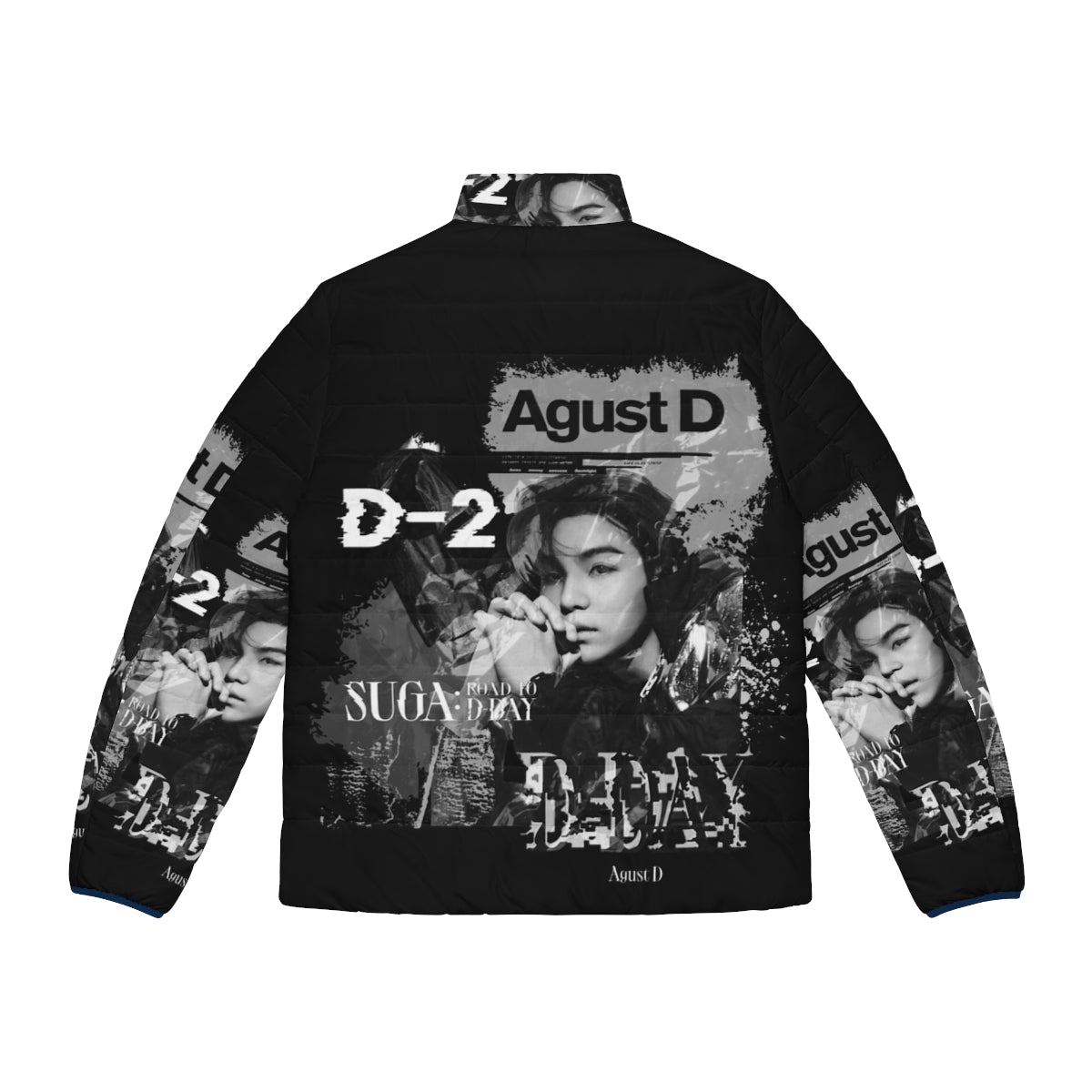 Agust D Concert Tour Suga BTS Puffer Jacket - Back