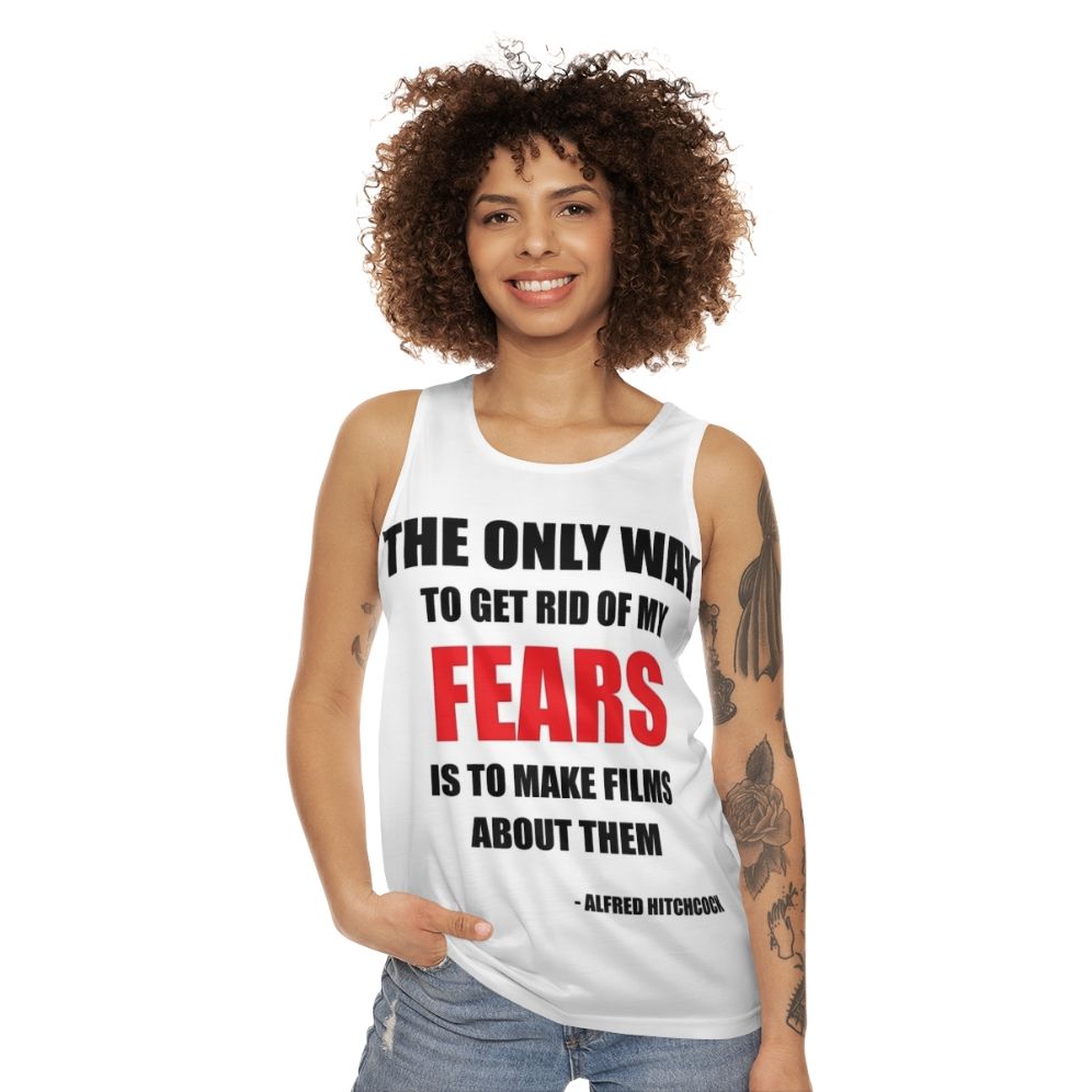 Alfred Hitchcock Quote Unisex Tank Top - women