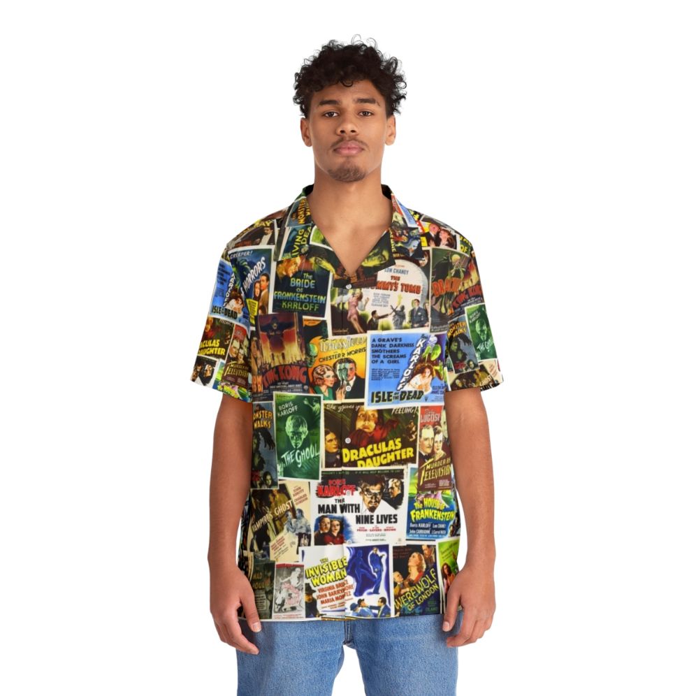 Vintage horror movie-inspired Hawaiian shirt - People Front