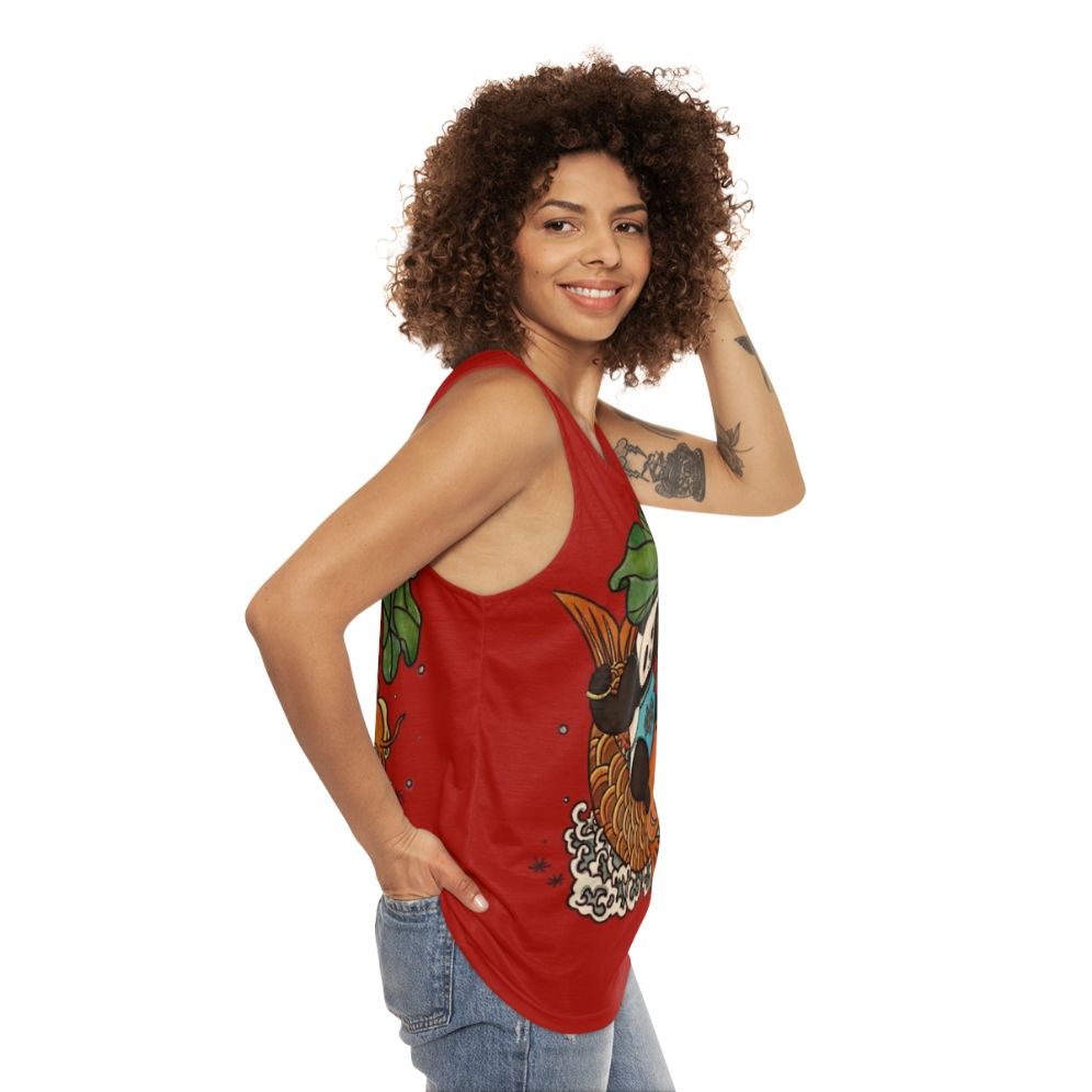 Vintage Chinese New Year Unisex Tank Top - women side