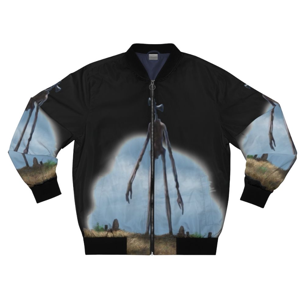 Sirenhead horror-inspired bomber jacket