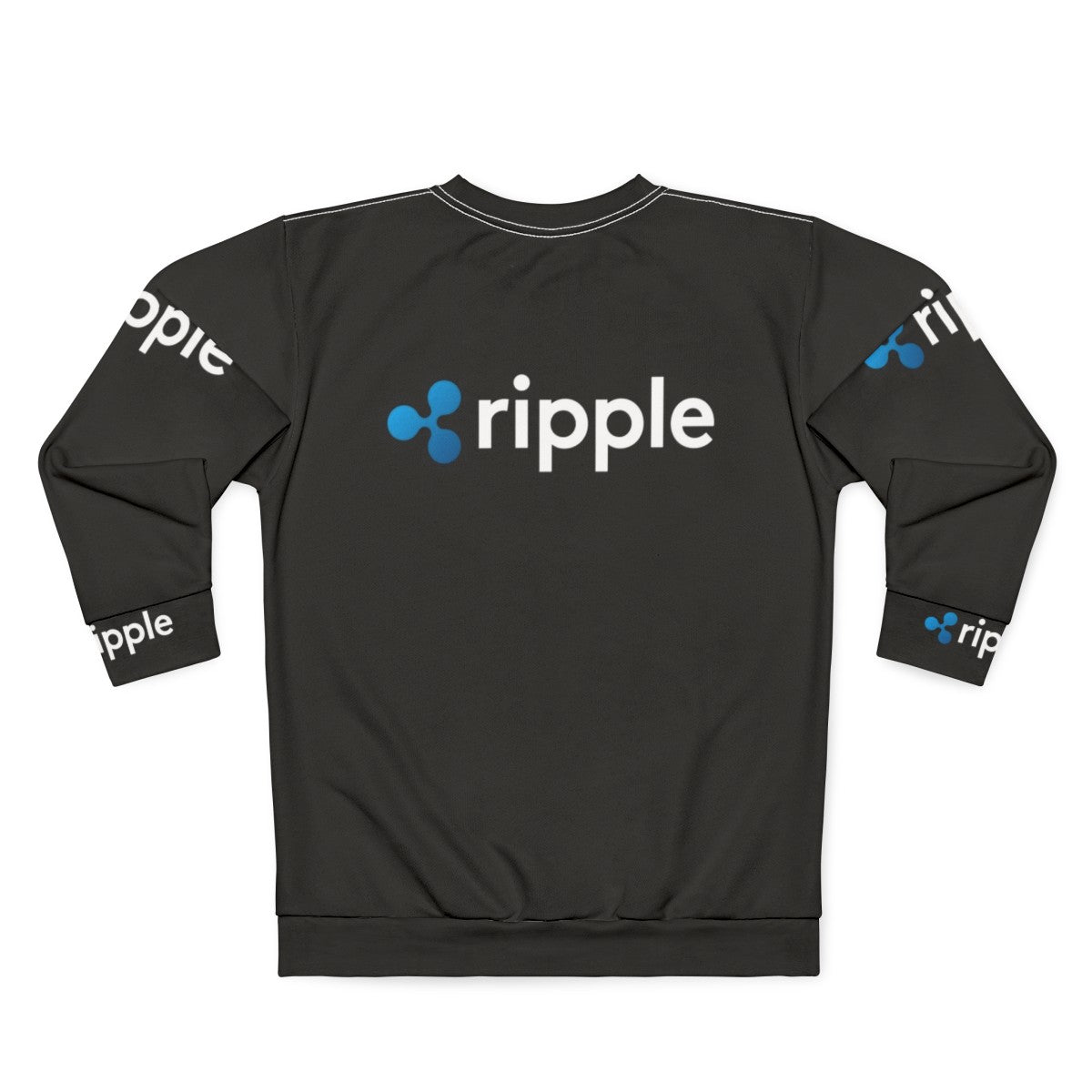 Ripple XRP Crypto Sweatshirt with Ripplenet Logo - Back