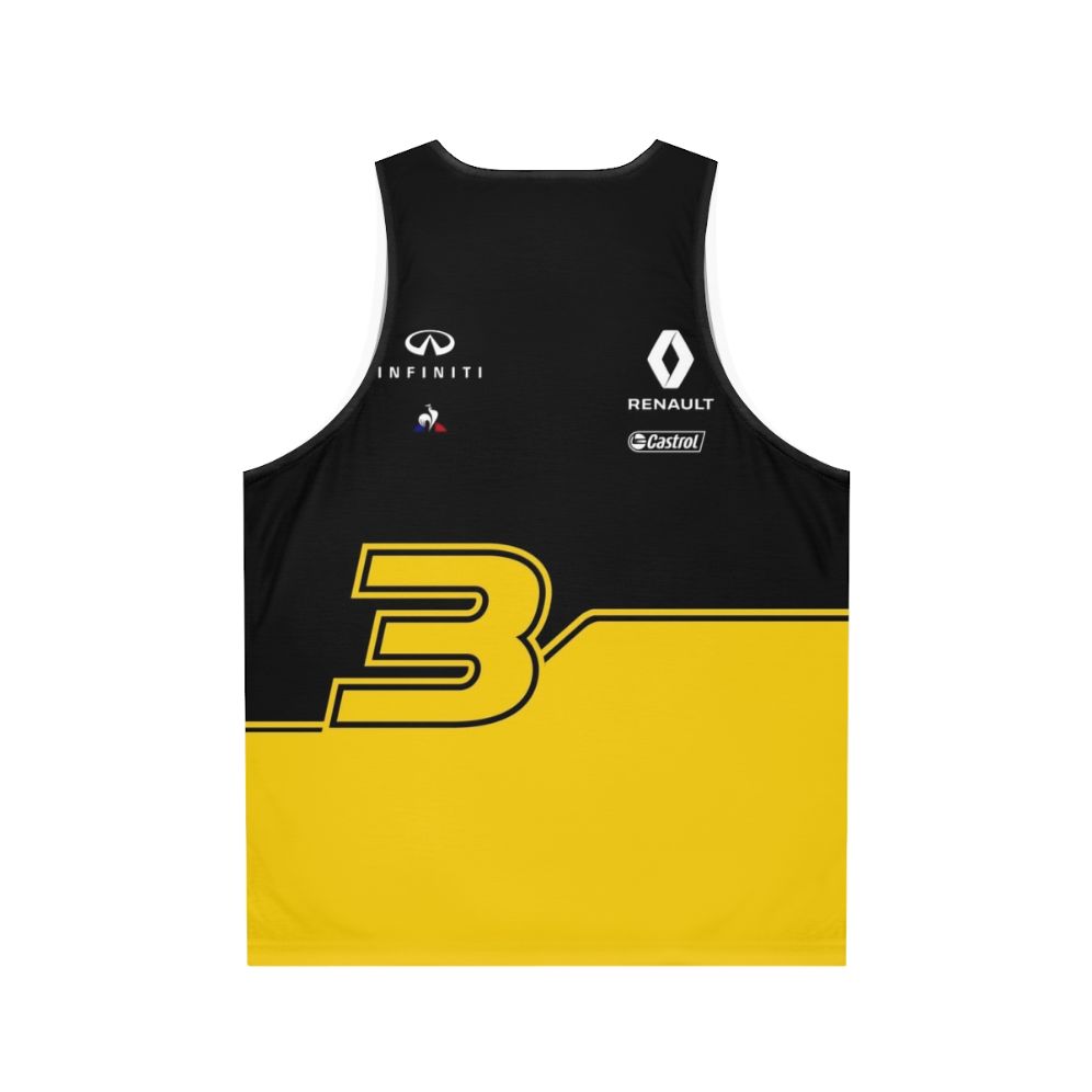 Daniel Ricciardo Formula One Team Unisex Tank Top - Back