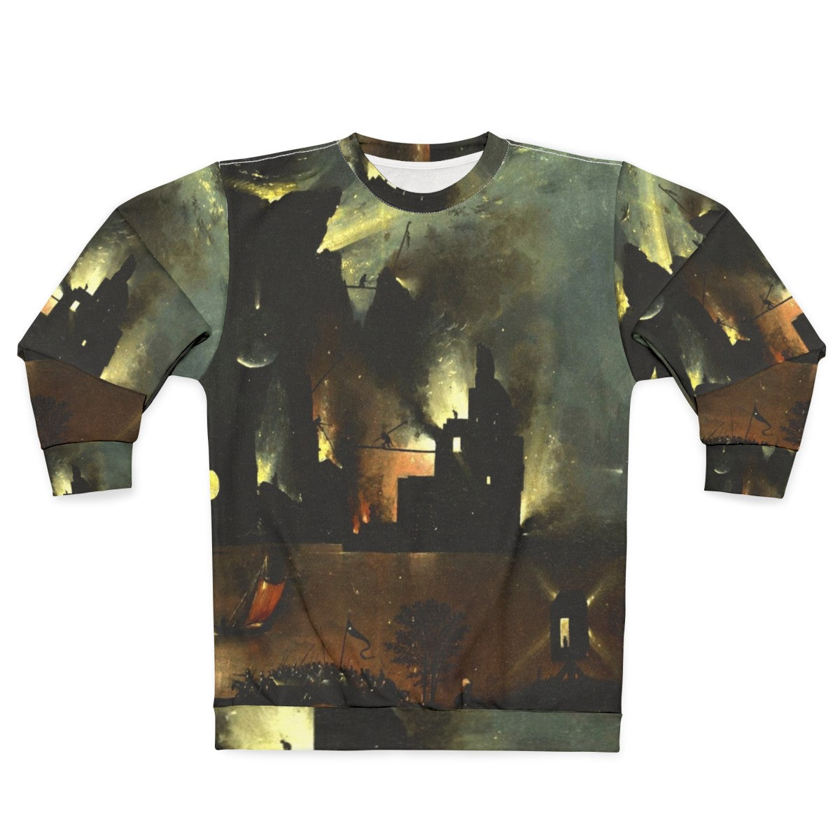 Hieronymus Bosch "Hell" Sweatshirt featuring surreal religious art