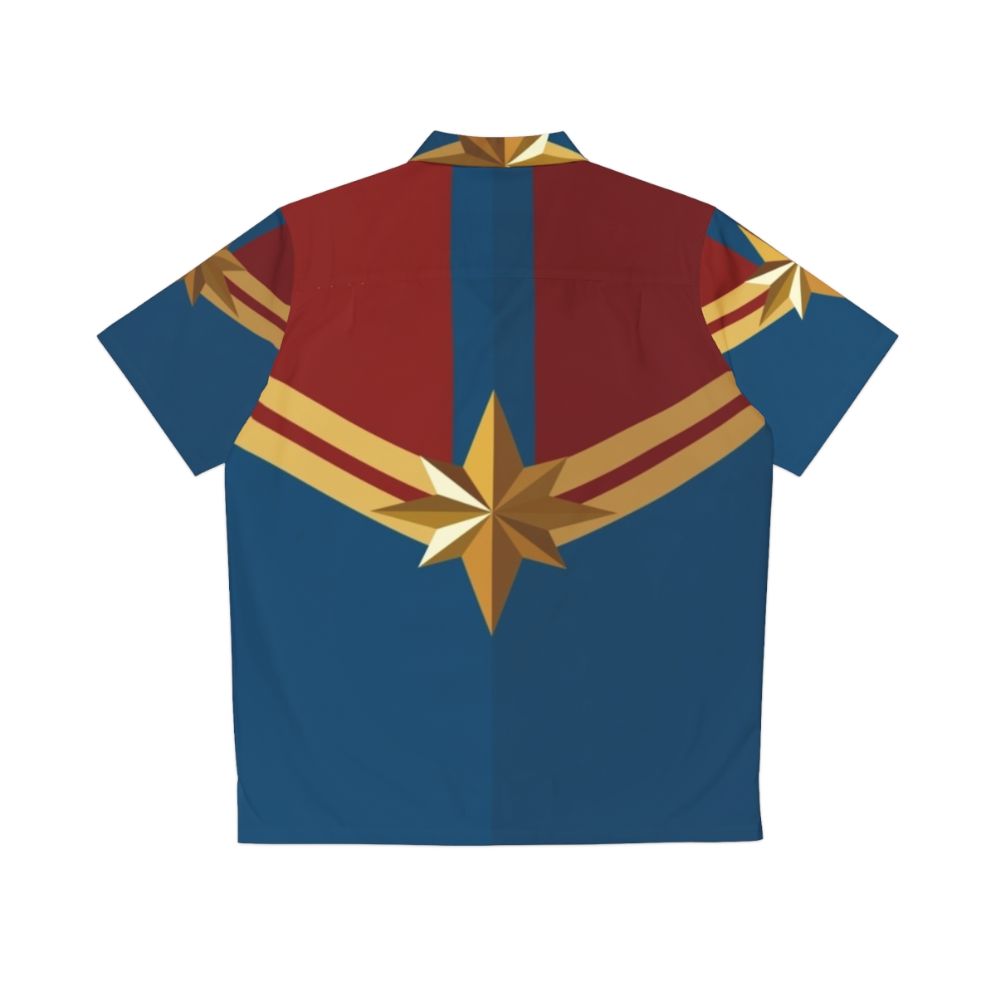 Captain Marvel Hawaiian Shirt Costume - Back