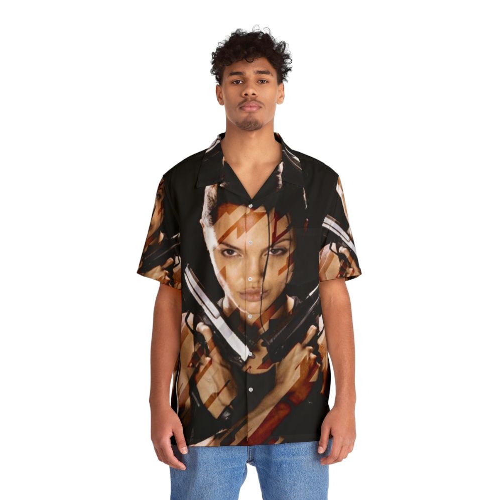 Lara Croft Tomb Raider Angelina Jolie Adventure Hawaiian Shirt - People Front