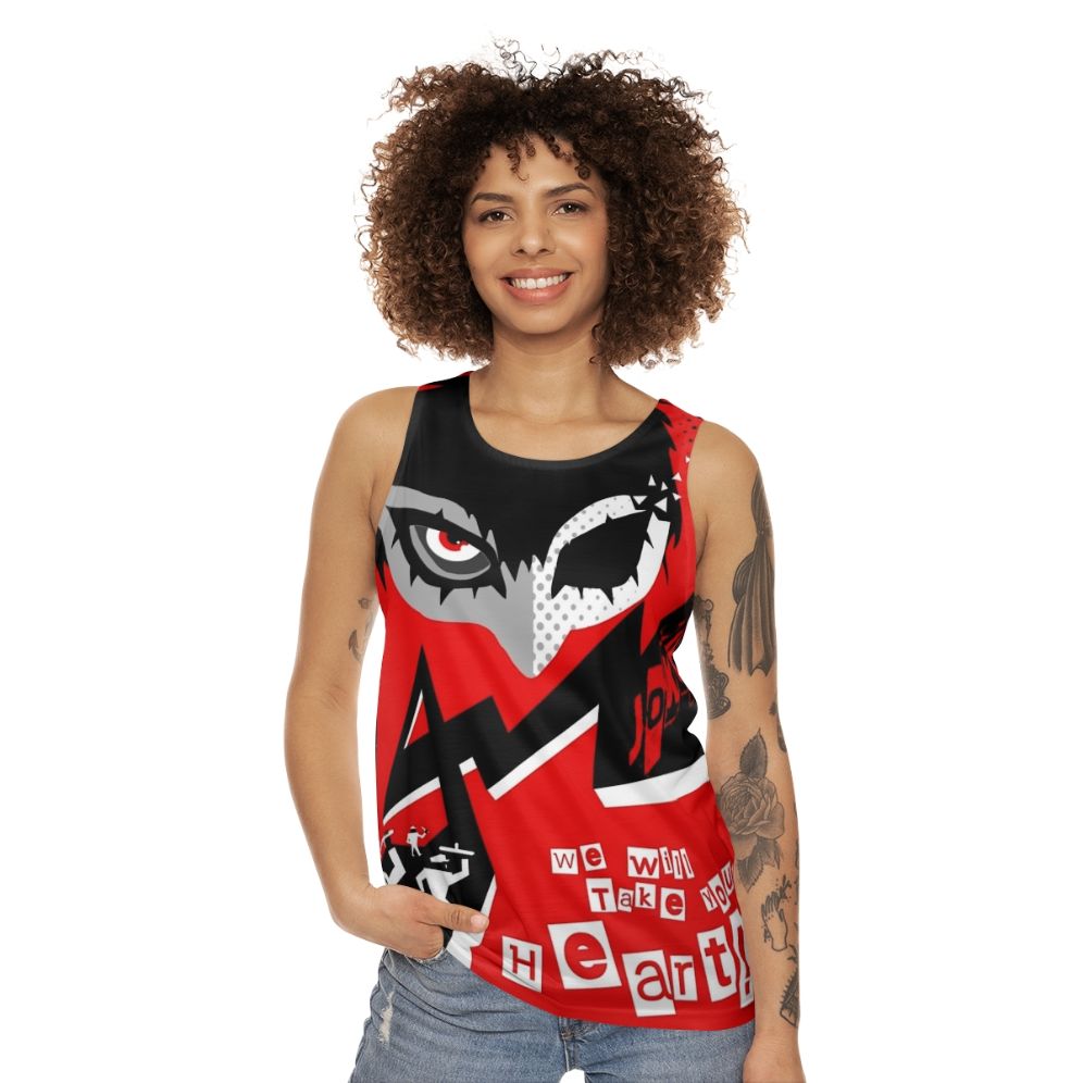 Persona 5 Joker "Take Your Heart" Unisex Tank Top - women