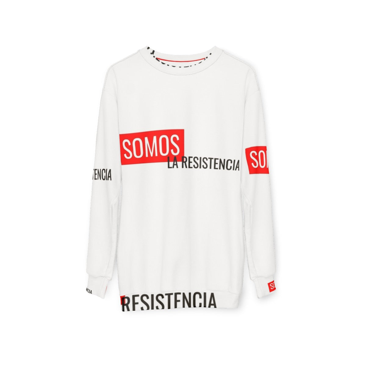 Money Heist "We Are The Resistance" Sweatshirt - hanging