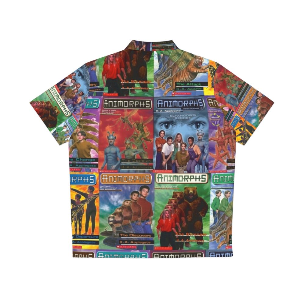 Animorphs book covers themed Hawaiian shirt - Back