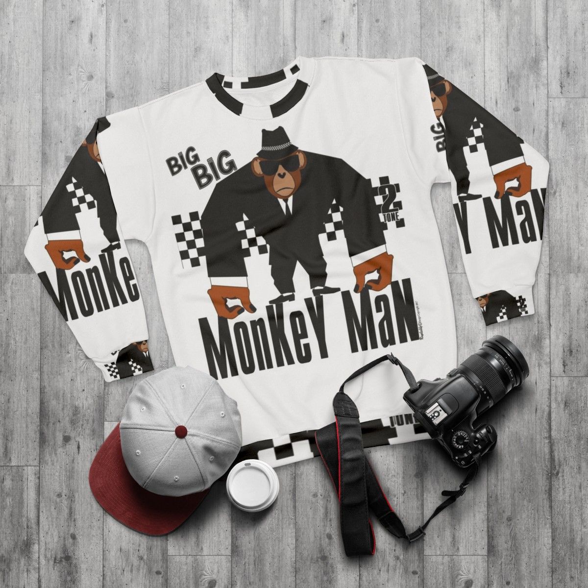 Big Monkey Man Ska Sweatshirt - flat lay