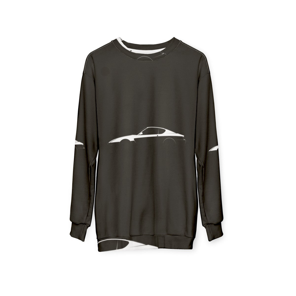 Ferrari 456M GT Silhouette Sports Car Sweatshirt - hanging