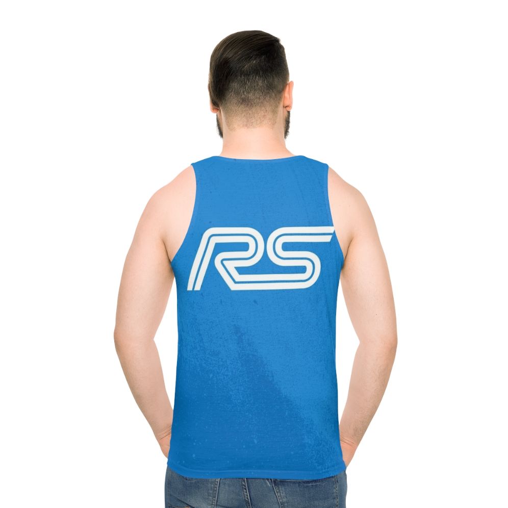 Ford RS Grunge Logo Unisex Tank Top - men back