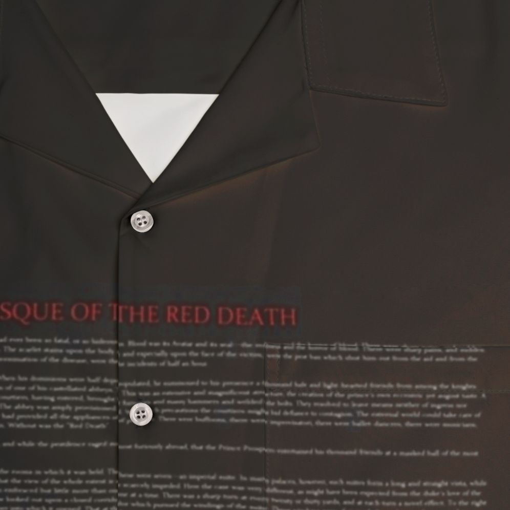 Edgar Allan Poe The Masque of the Red Death Hawaiian Shirt - Detail