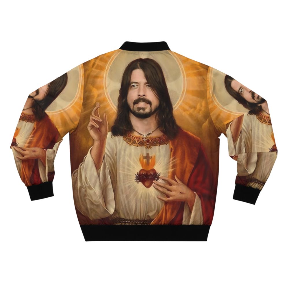 Dave Grohl Jesus Inspired Bomber Jacket - Back