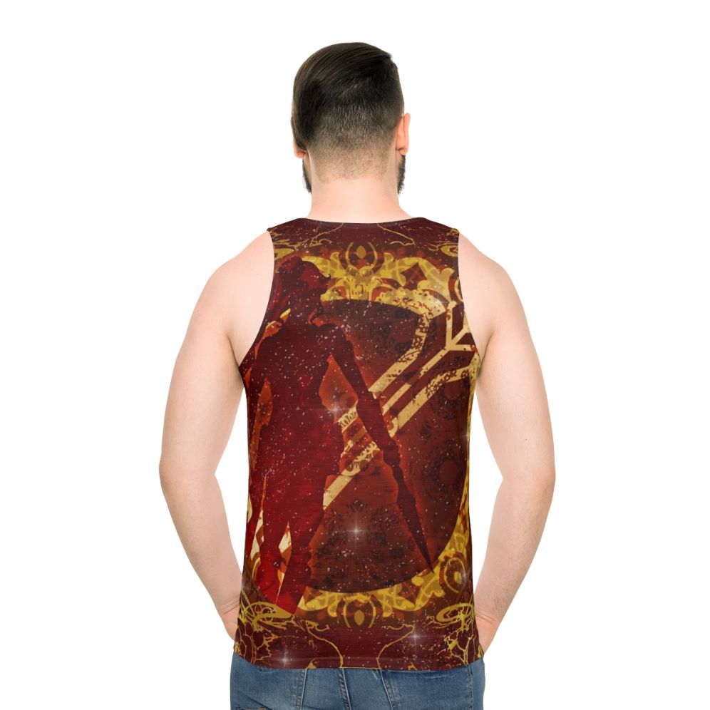 RWBY Pyrrha Nikos Anime Unisex Tank Top - men back