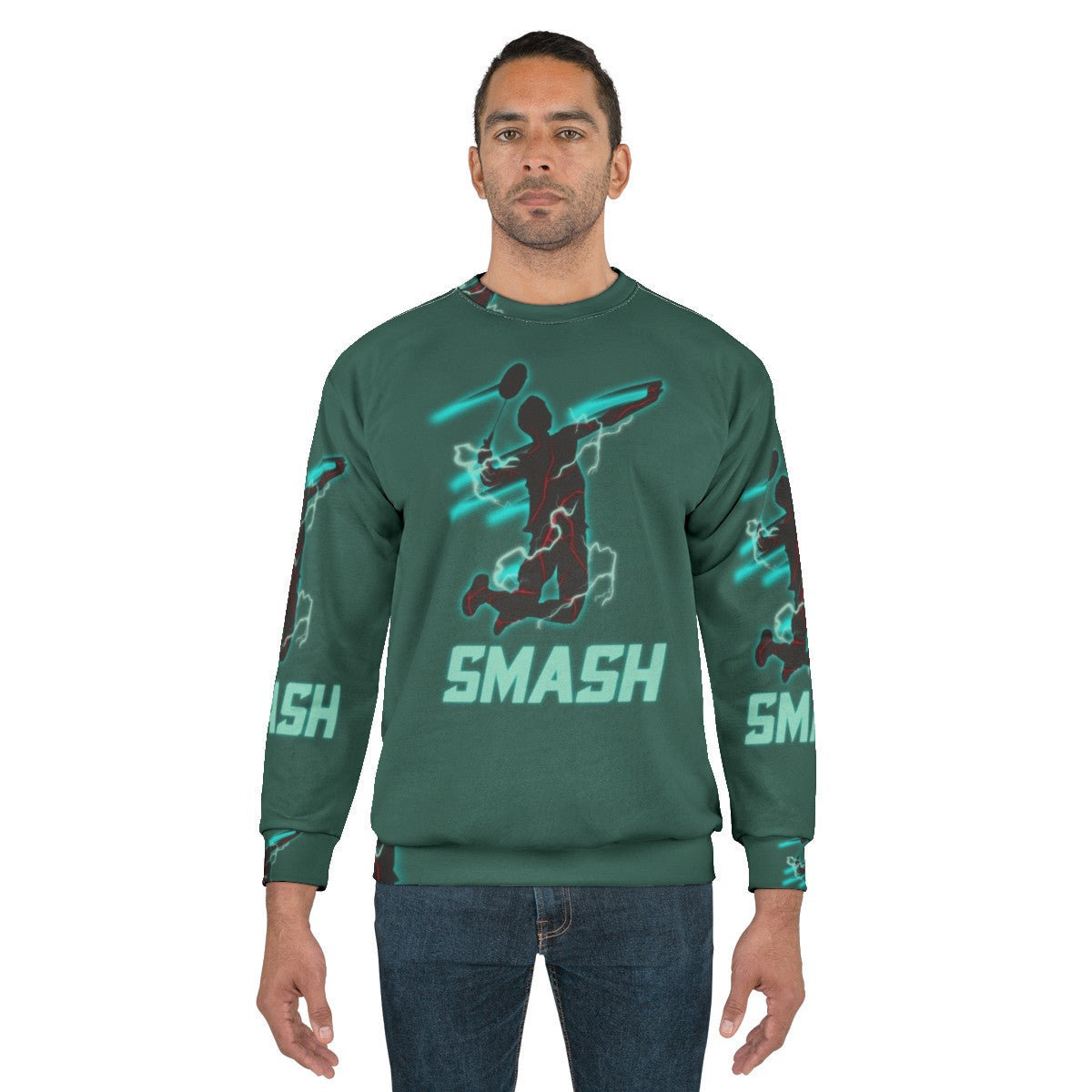 Badminton Smash Sports Sweatshirt - men