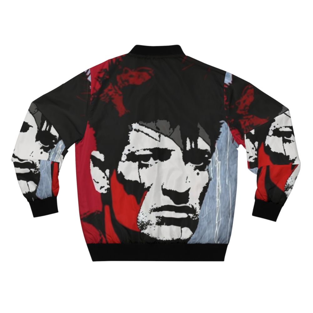 A bomber jacket with the image of the iconic Dutch musician, Herman Brood. - Back