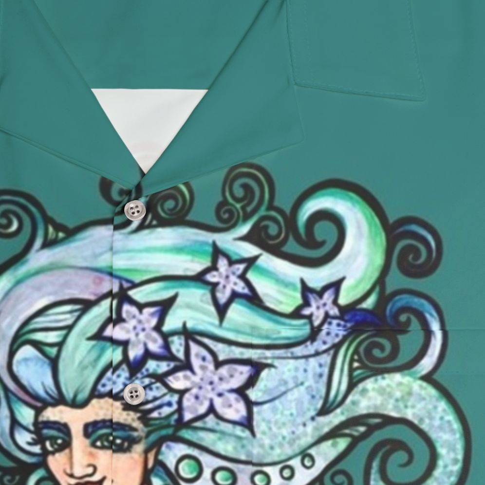 Mermaid belly dancer Hawaiian shirt - Detail