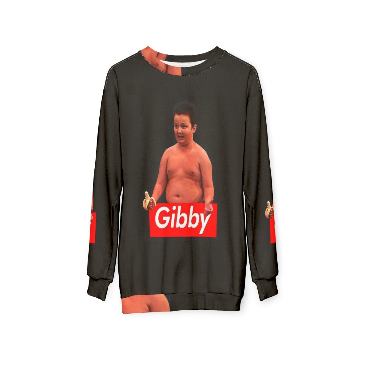 Gibby Funny Sweatshirt - Iconic 90s ICarly Nostalgia Meme Merchandise - hanging