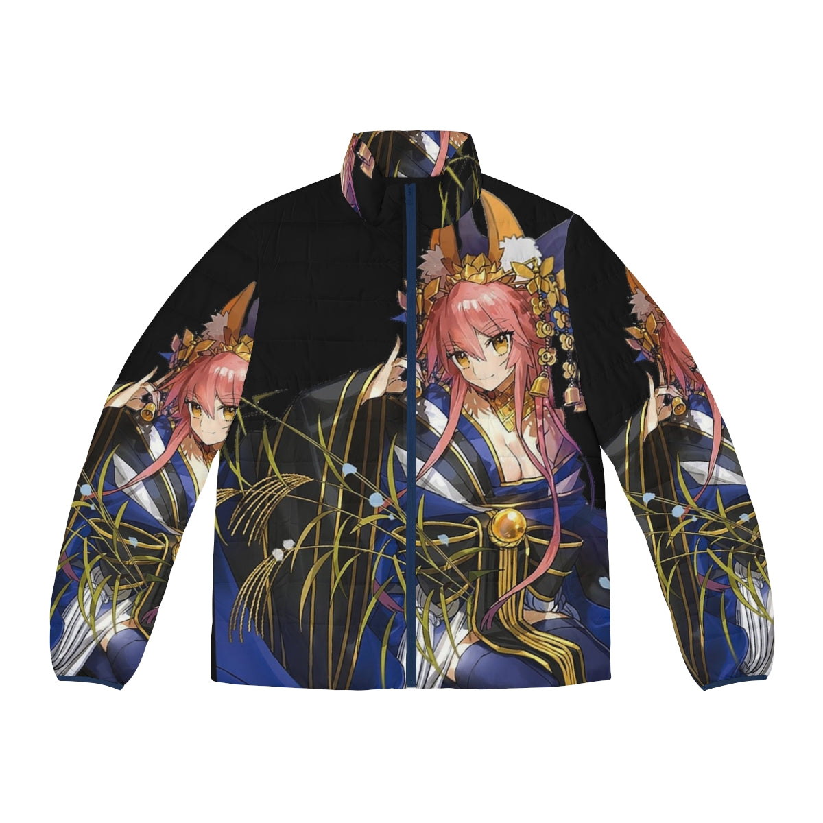 Tamamo No Mae Fate Grand Order Puffer Jacket for anime cosplay and otaku fashion