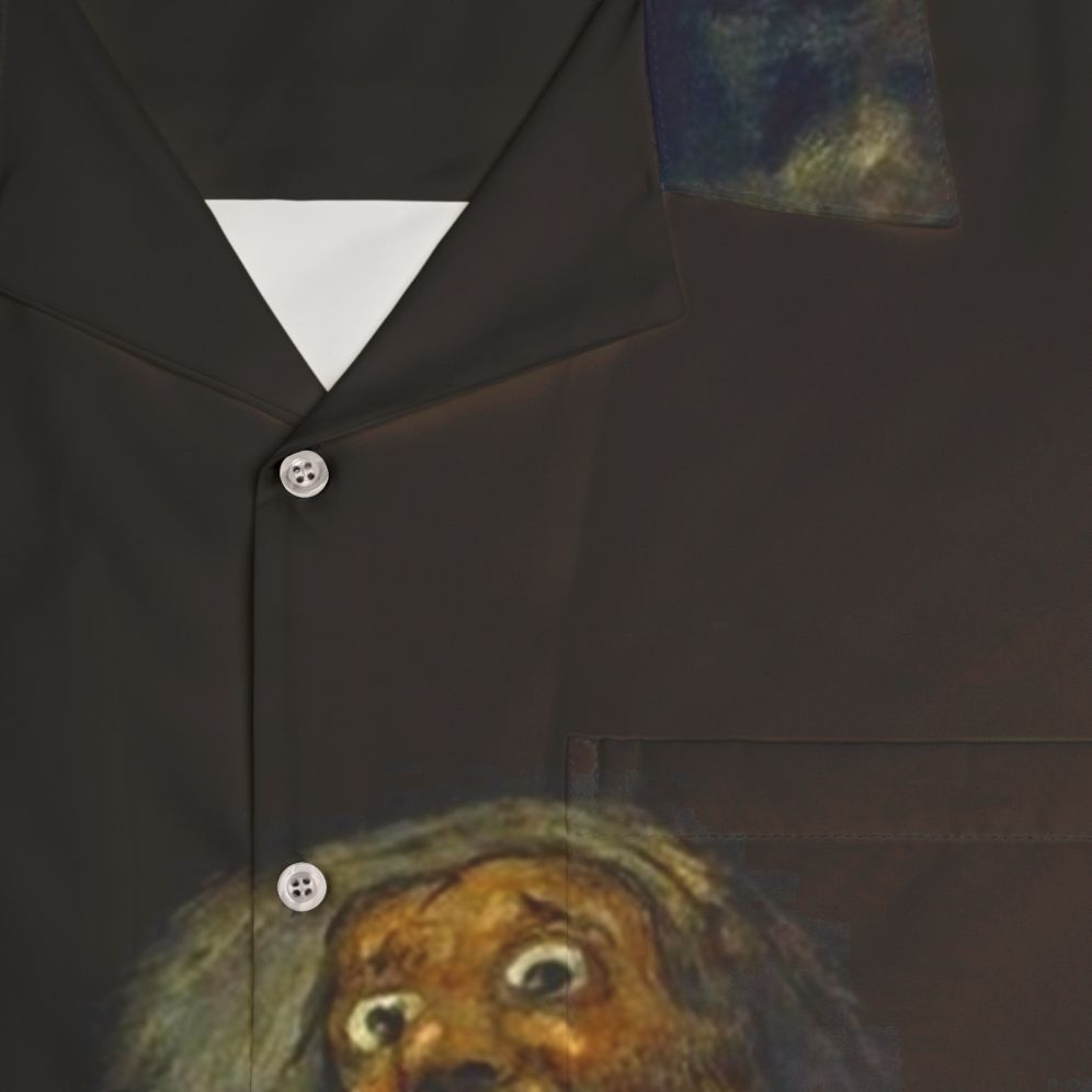 Saturn devouring his son mythological creature Hawaiian shirt - Detail