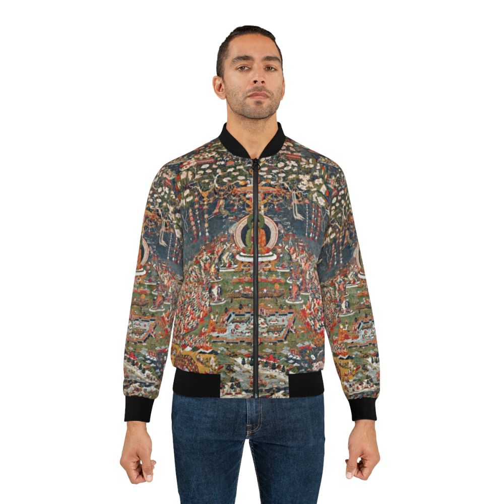 Amitabha Buddha of the Western Pure Land (Sukhavati) Bomber Jacket - Lifestyle