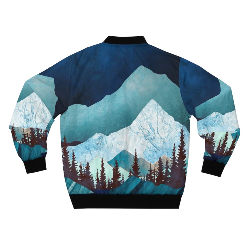 Moon Bay Bomber Jacket with nature-inspired abstract design - Back