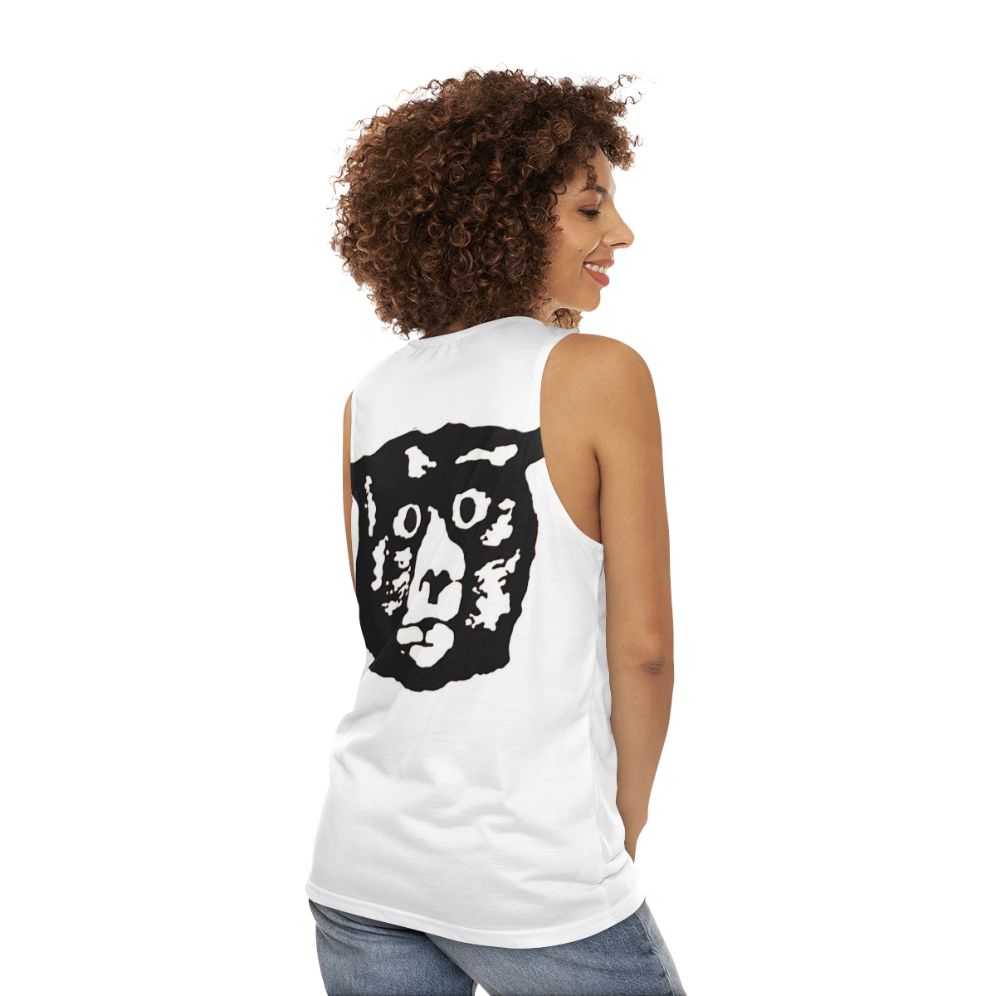 Retro monster bear unisex tank top - women back