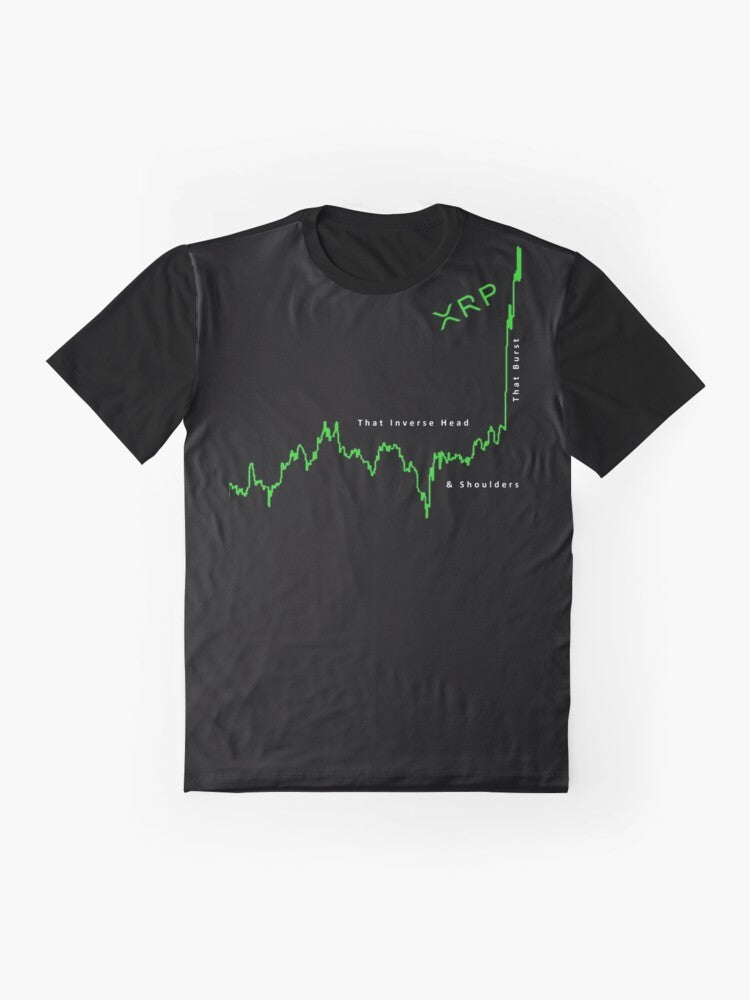 XRP Ripple Crypto Head and Shoulder Graphic T-Shirt - Flat lay