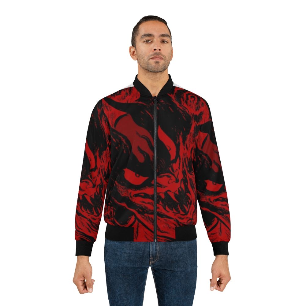 Devilman anime-inspired bomber jacket with demonic design - Lifestyle