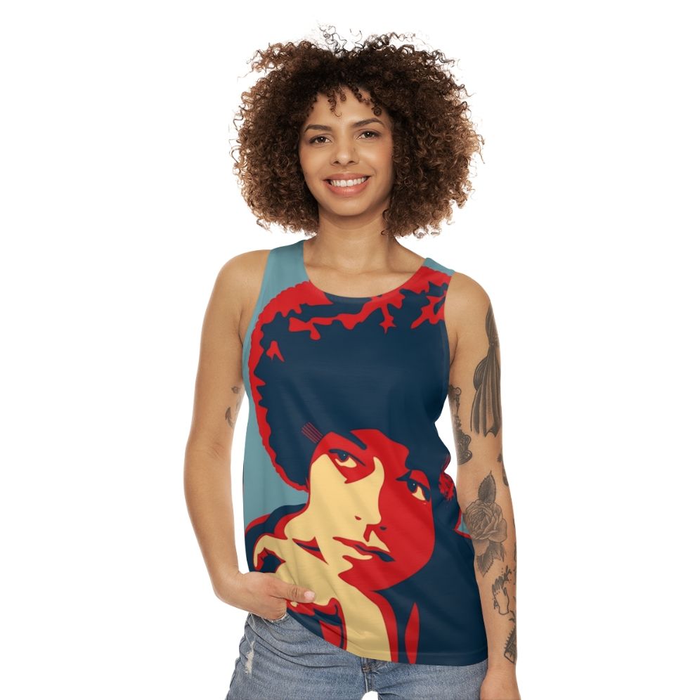 Angela Davis Unisex Tank Top - women