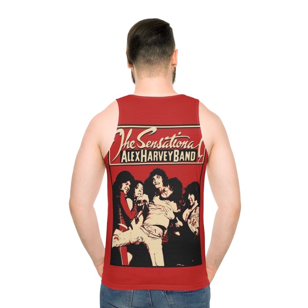 The Sensational Alex Harvey Band Unisex Tank Top - men back