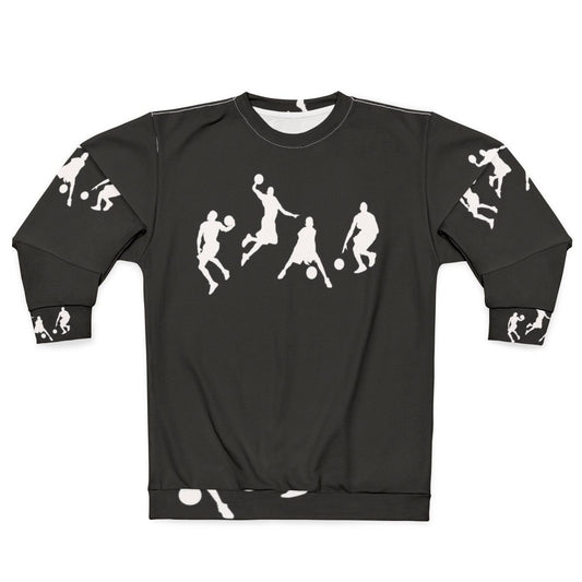 Vintage basketball player sweatshirt with Chicago Bulls graphics