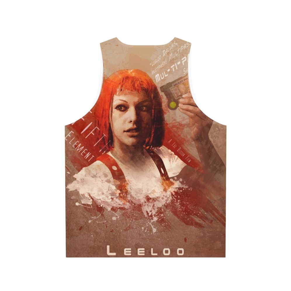 The Fifth Element Leeloo Dallas Multipass Unisex Tank Top - Back