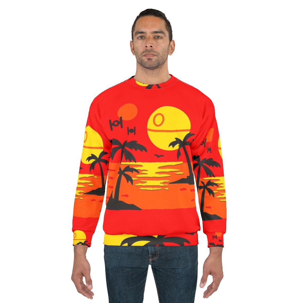 Scarif-inspired imperial beach party sweatshirt - men