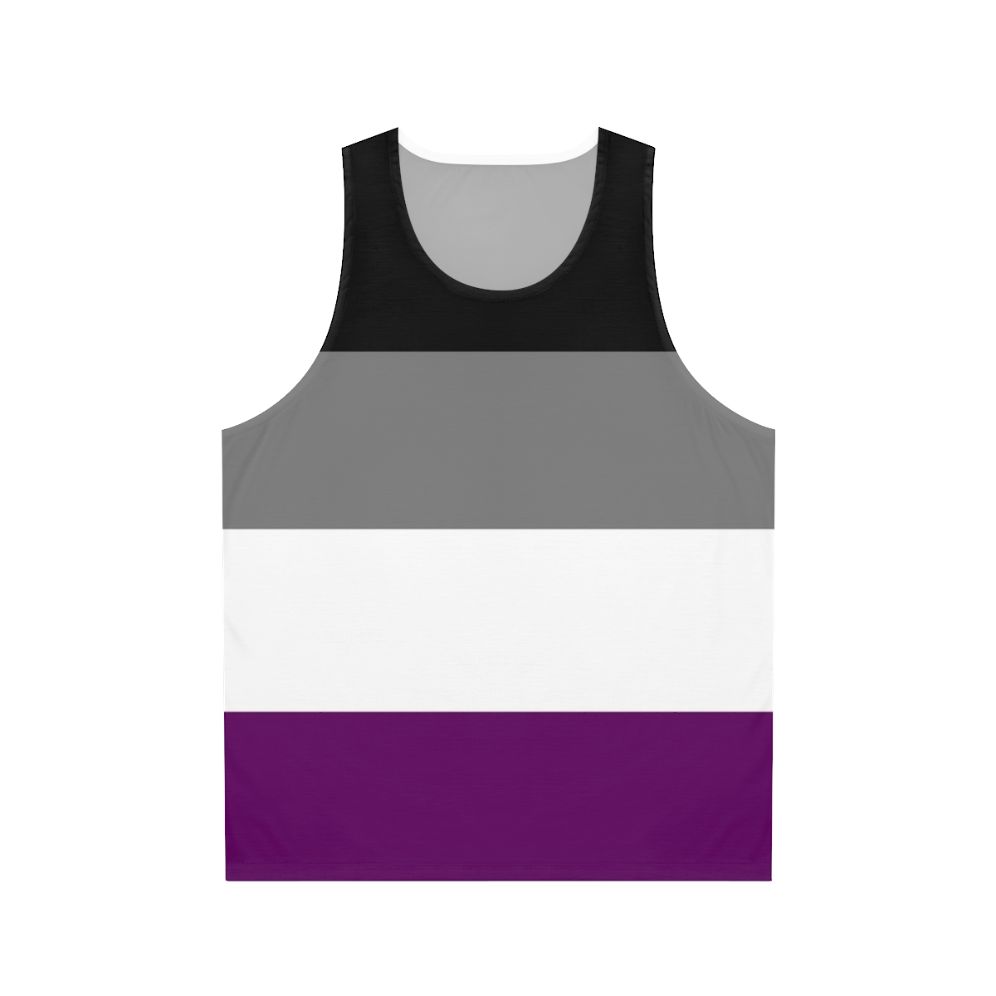 Unisex asexual pride flag tank top