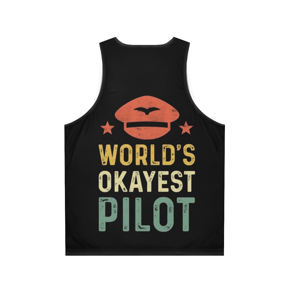 "Worlds Okayest Unisex Tank Top" - Back