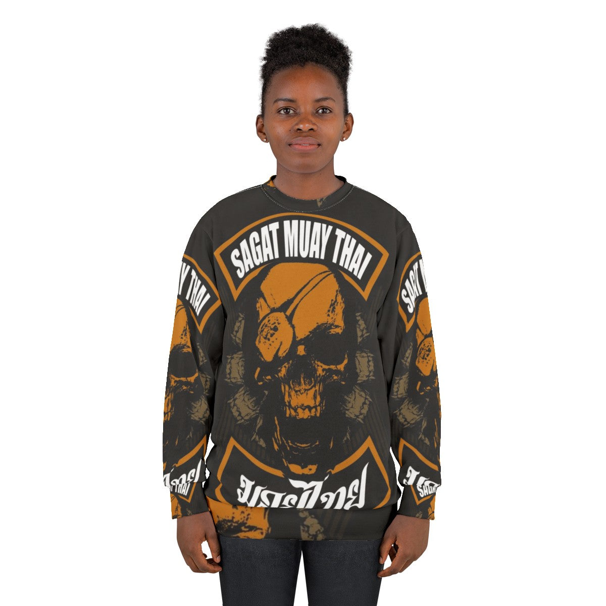 Monkon Muay Thai Fighter Thailand Martial Arts Sweatshirt - women