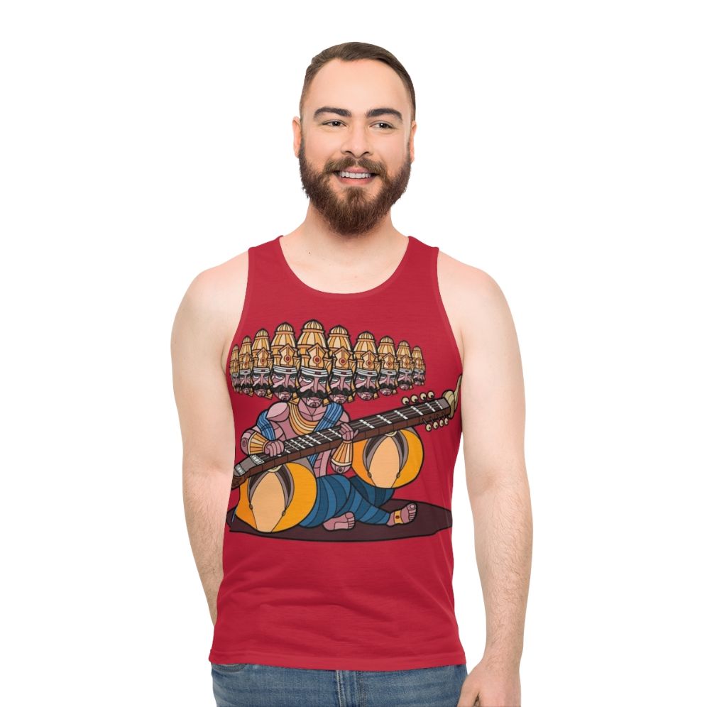 Ravana's Veena Mythological Music Unisex Tank Top - men