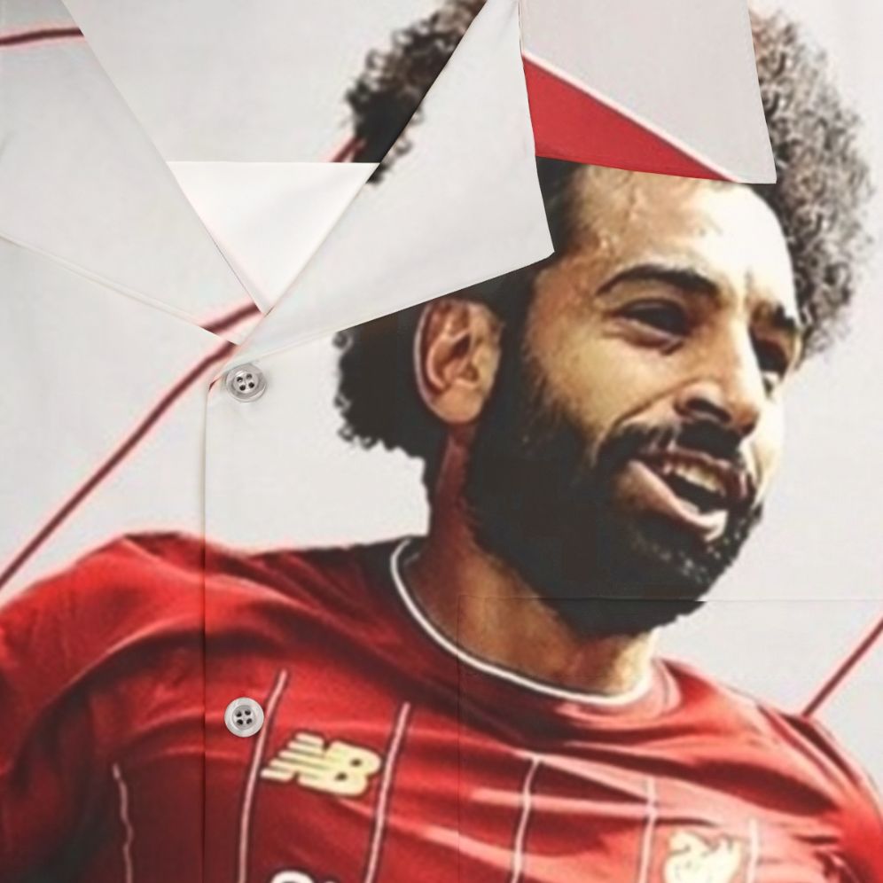 Mohamed Salah Art Wallpaper Hawaiian Shirt - Detail