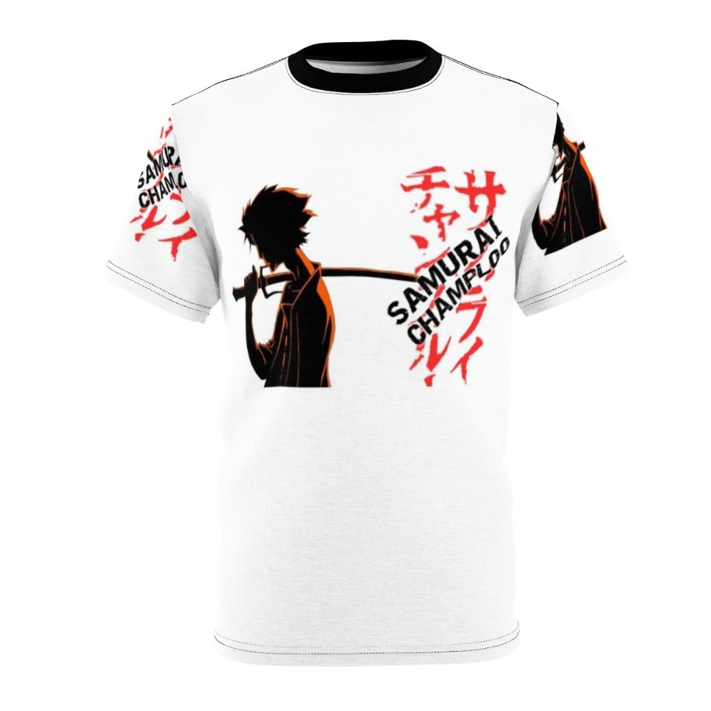 Mugen the Samurai from Samurai Champloo anime series printed on a high-quality t-shirt