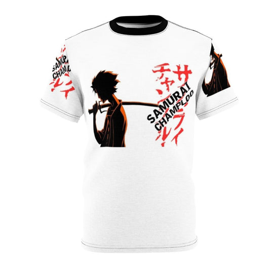 Mugen the Samurai from Samurai Champloo anime series printed on a high-quality t-shirt