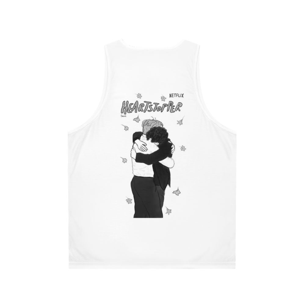 Heartstopper Nick and Charlie Hug Unisex Tank Top - Back